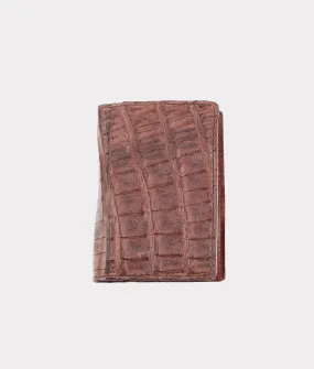 Caiman Bifold Card Case :: Brown