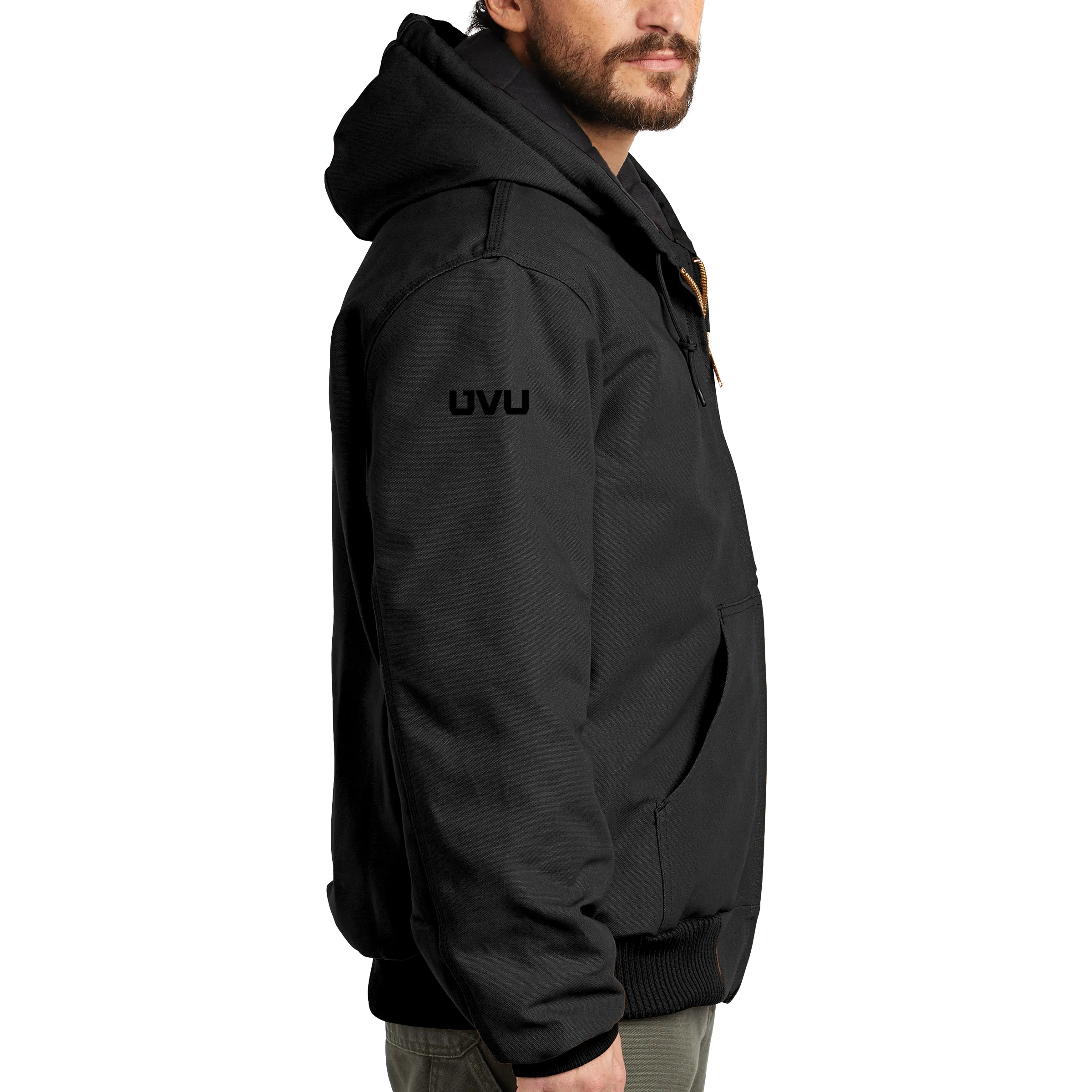 Carhartt Quilted-Flannel-Lined Duck Active Jac - UVU Mono