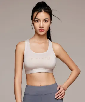 Energized Bohemian Explorer Elevate Sports Bra with Slogan 201-1127C