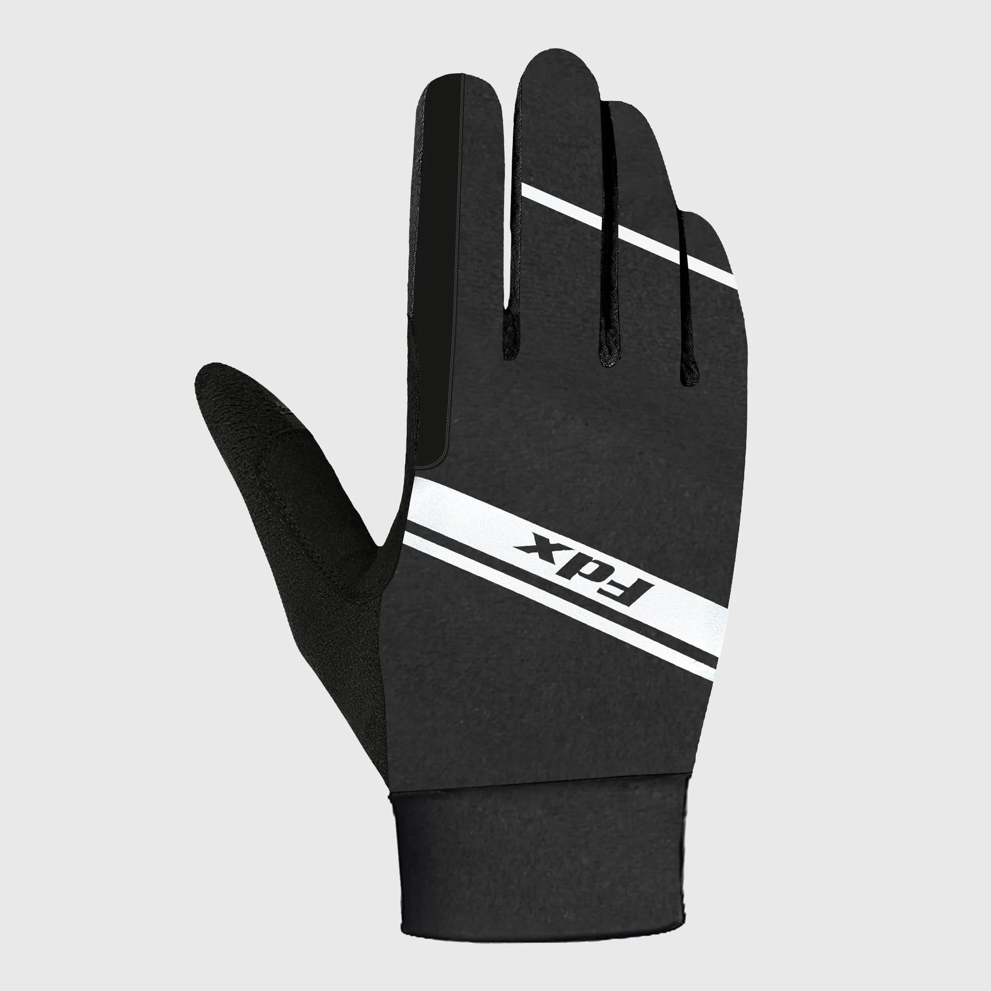 Fdx Aqua Black Full Finger Winter Cycling Gloves