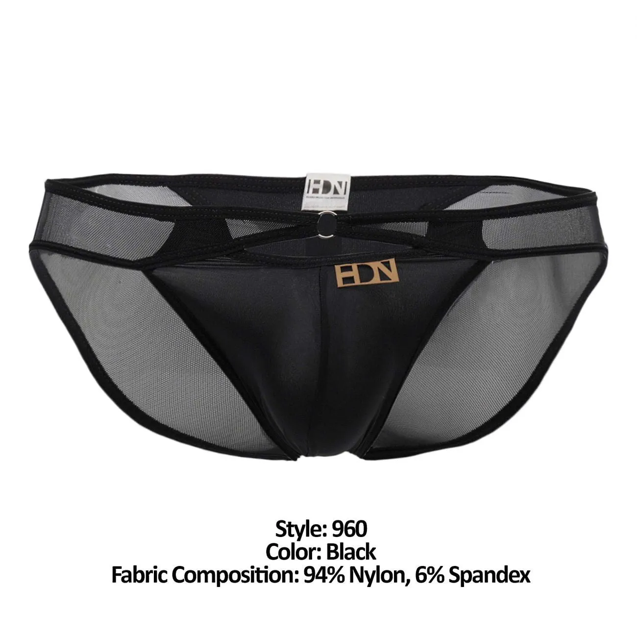 Hidden 960 Mesh Bikini-Thong Black