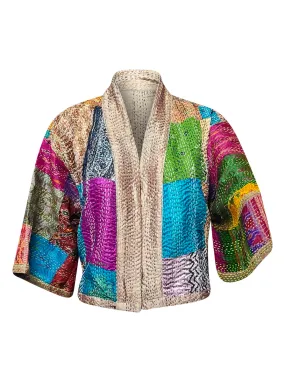 kantha vintage silk bolero jiya