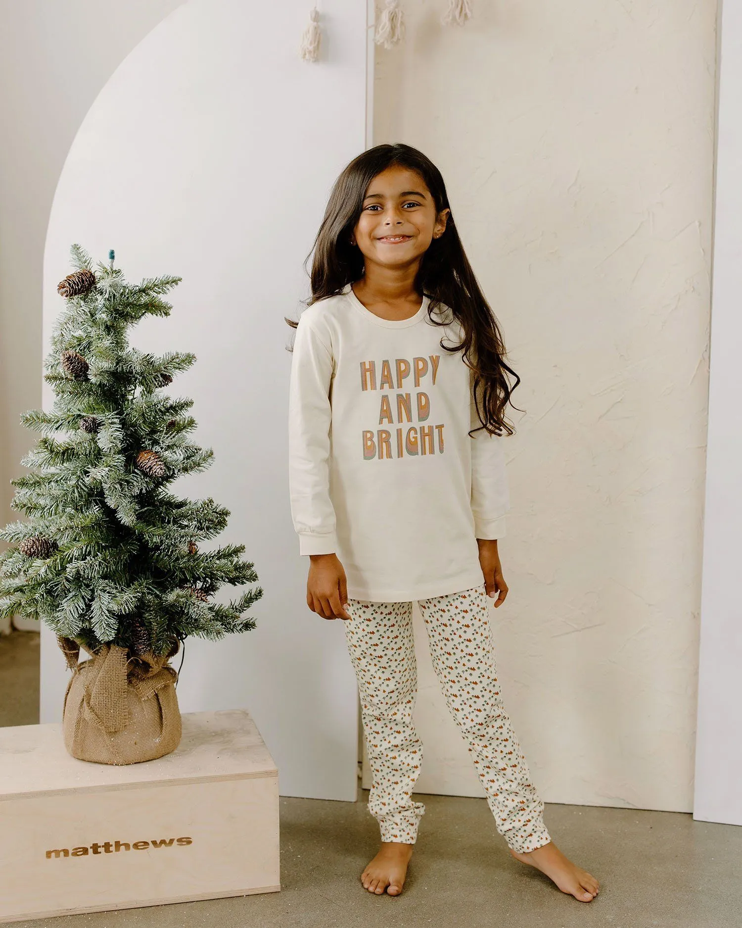 Littles Happy And Bright Organic PJ Set