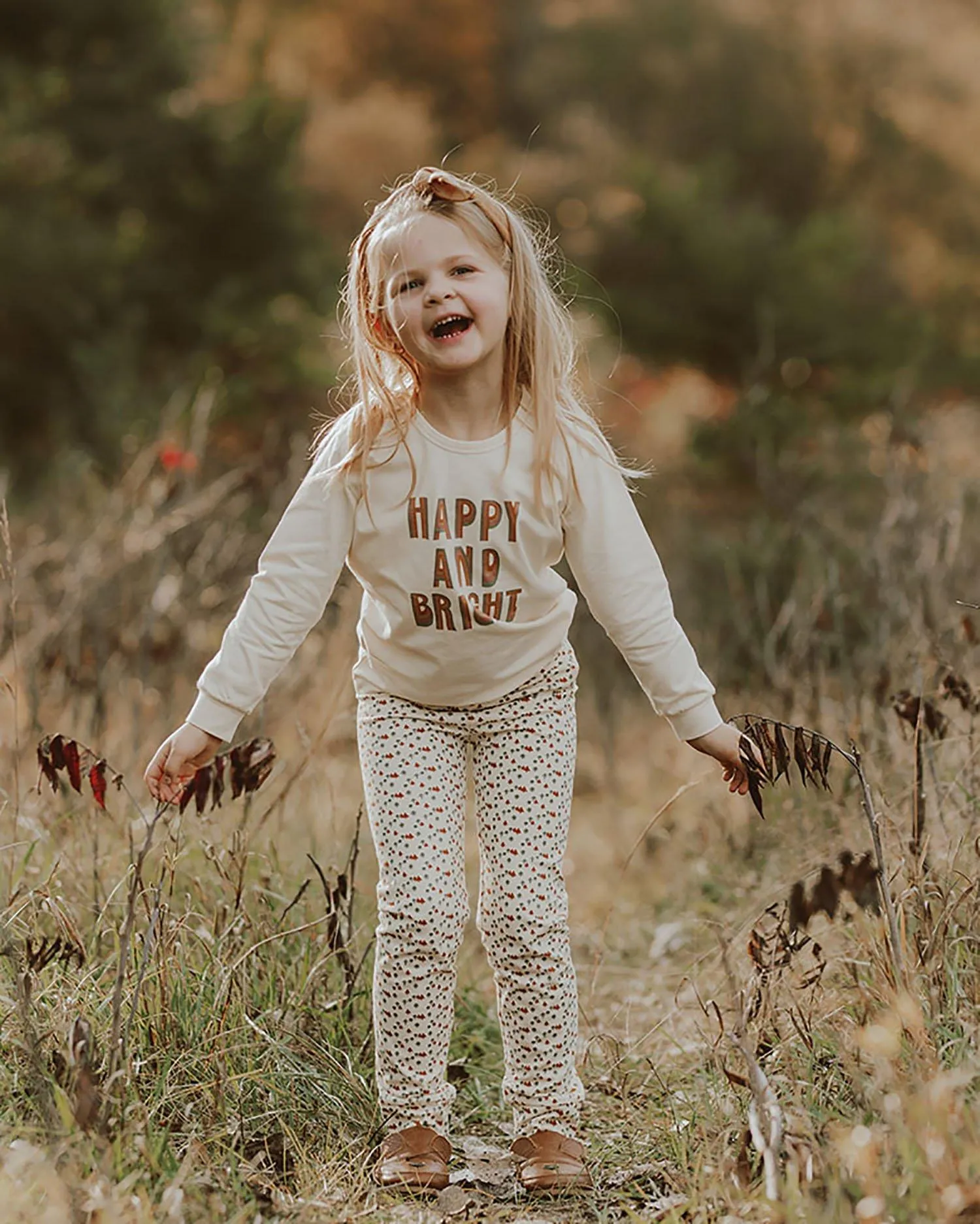 Littles Happy And Bright Organic PJ Set