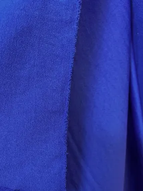 Poly Satin Backed Crepe - Royal Blue