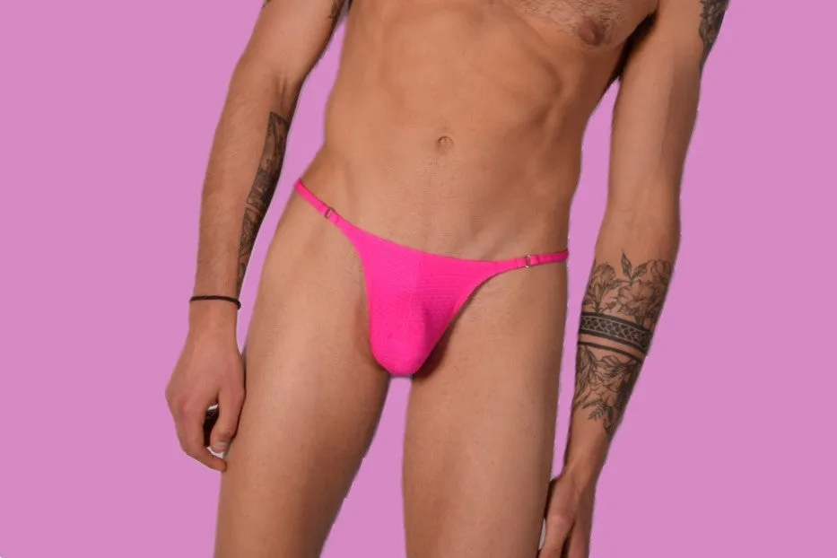 Small SMU Thong Super Sexy O-Ring Pink 34144 SX05