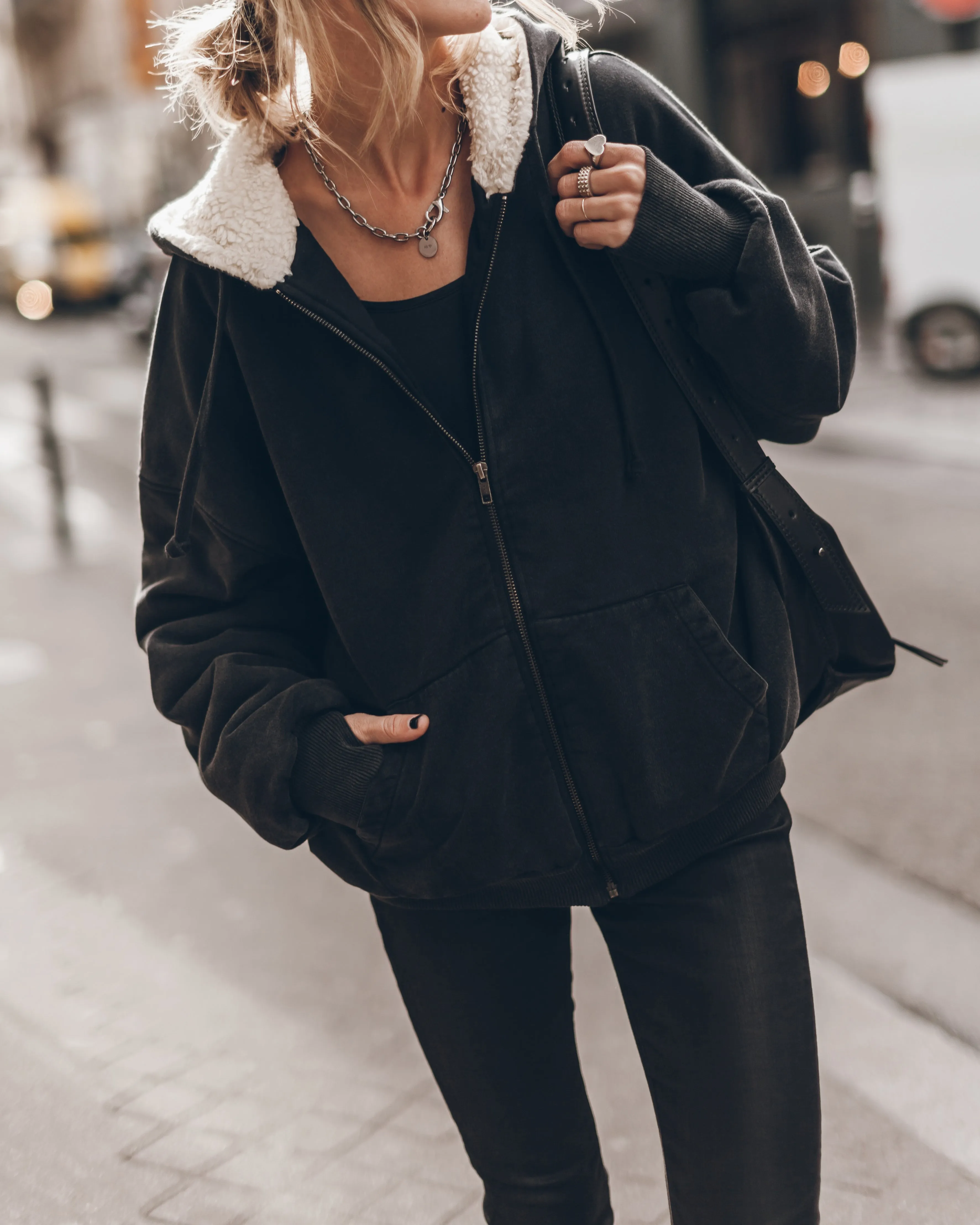 The Faux Shearling Hoodie